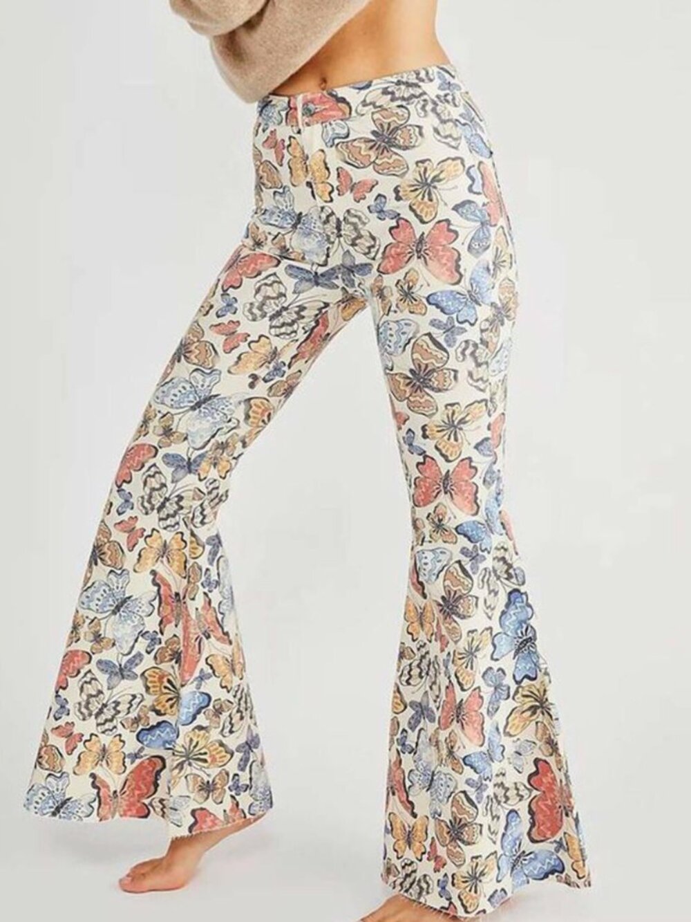 Free People Bright Butterfly Float On Flares 27 Bright Butterfly Combo - Picture 2 of 10